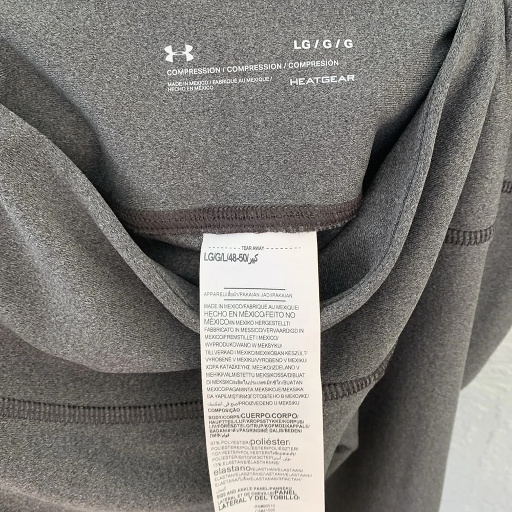 UNDER ARMOR COMPRESSION MASH ANKLE CROP LEGGINS size L